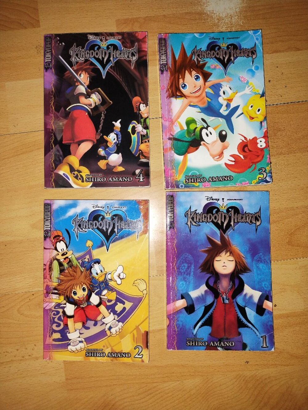 Kingdom Hearts manga 4 volumes